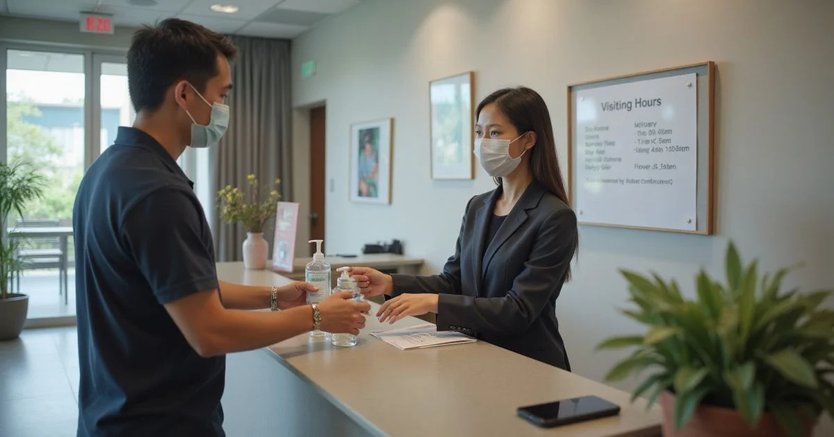 Can your husband stay with you? Visitor and family policies at confinement centres